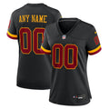 Women's Washington Commanders Black Hail Raiser Alternate Custom Game Jersey
