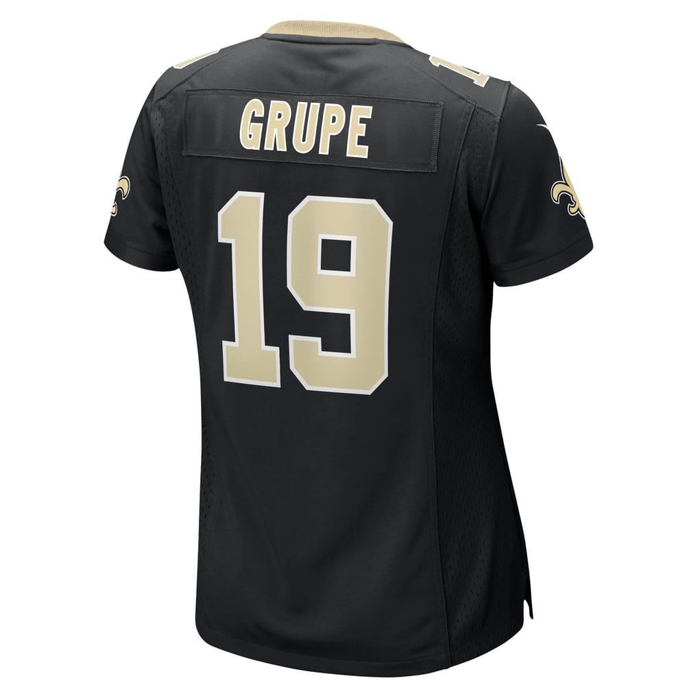 Women's New Orleans Saints Blake Grupe Black Team Game Jersey