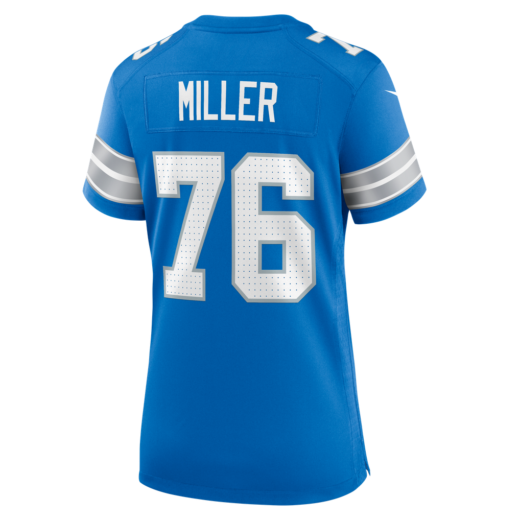 Women's Detroit Lions Blake Miller Blue Team Game Jersey