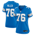 Women's Detroit Lions Blake Miller Blue Team Game Jersey