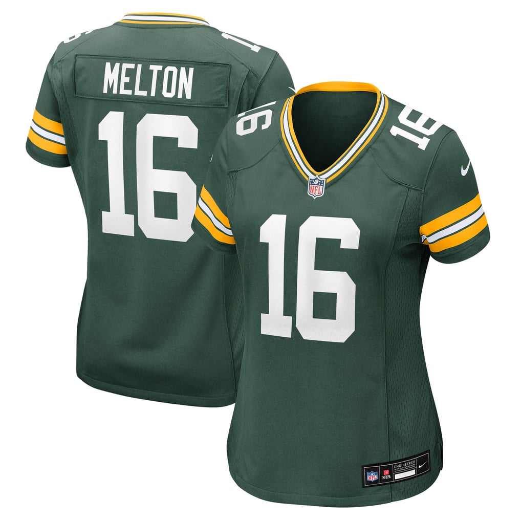 Women's Green Bay Packers Bo Melton Green Team Game Jersey
