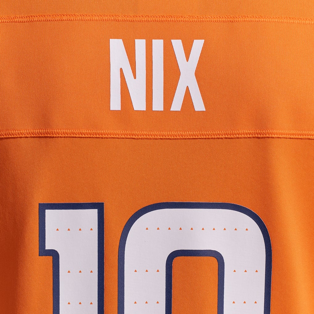 Women's Denver Broncos Bo Nix Orange Game Jersey