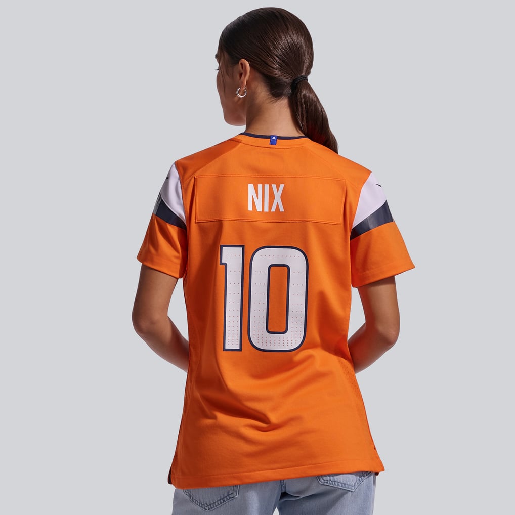 Women's Denver Broncos Bo Nix Orange Game Jersey