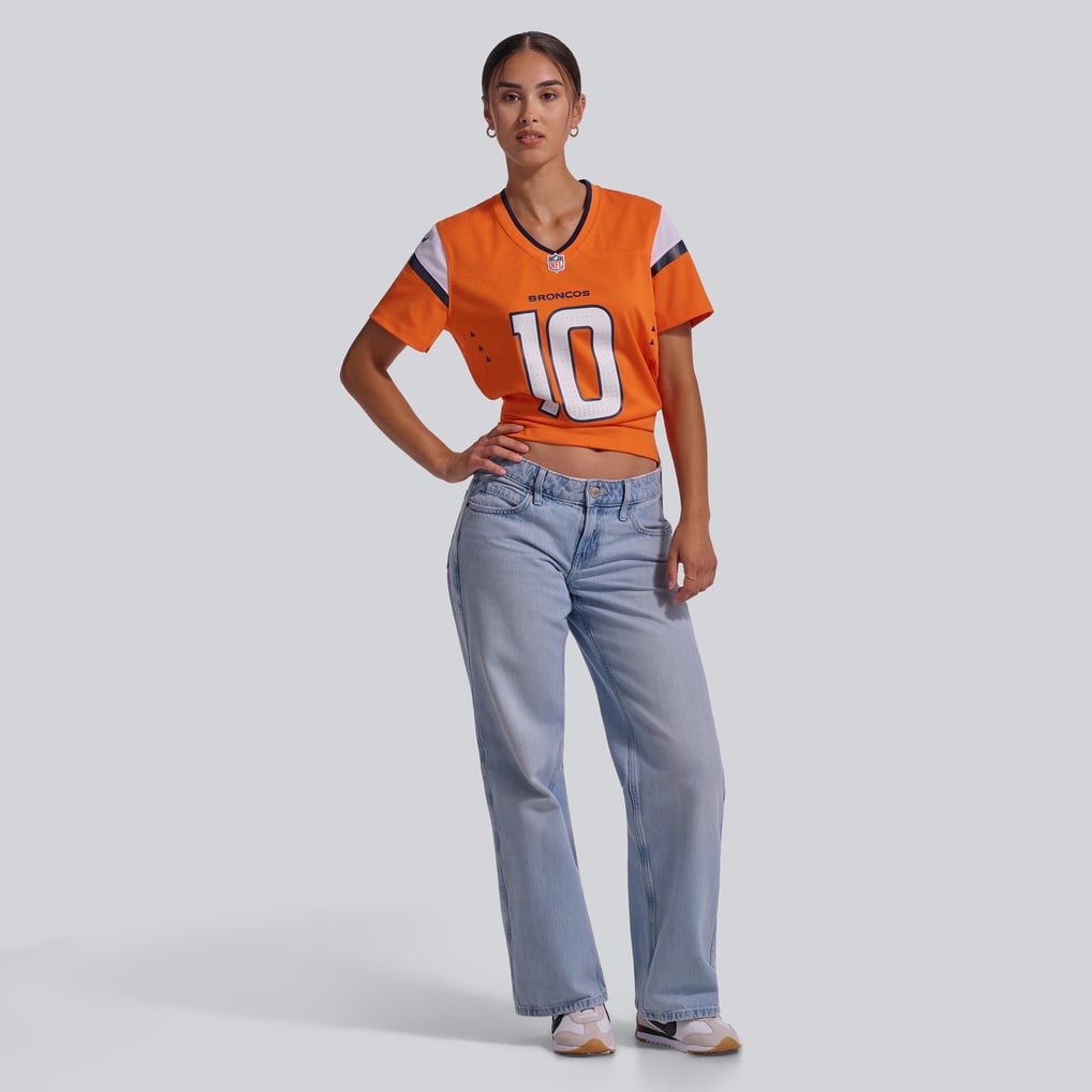 Women's Denver Broncos Bo Nix Orange Game Jersey