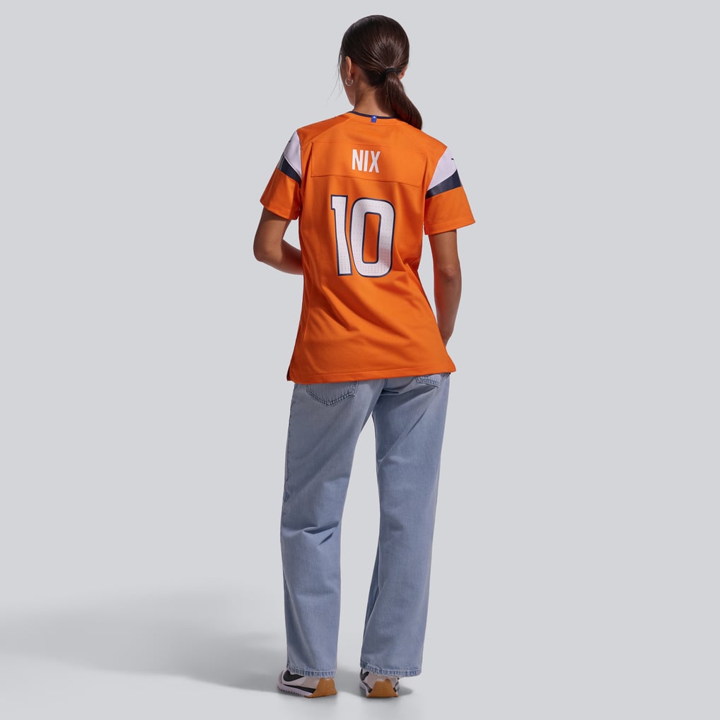 Women's Denver Broncos Bo Nix Orange Game Jersey