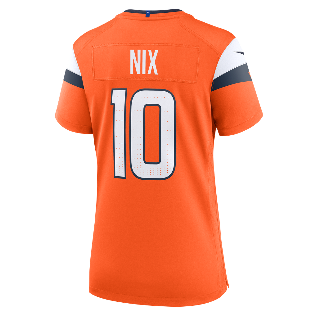 Women's Denver Broncos Bo Nix Orange Game Jersey