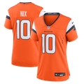 Women's Denver Broncos Bo Nix Orange Game Jersey