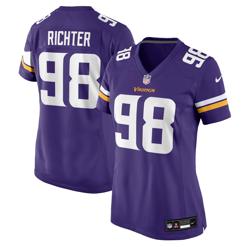 Women's Minnesota Vikings Bo Richter Purple Team Game Jersey
