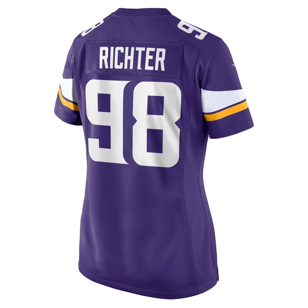 Women's Minnesota Vikings Bo Richter Purple Team Game Jersey