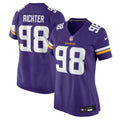 Women's Minnesota Vikings Bo Richter Purple Team Game Jersey