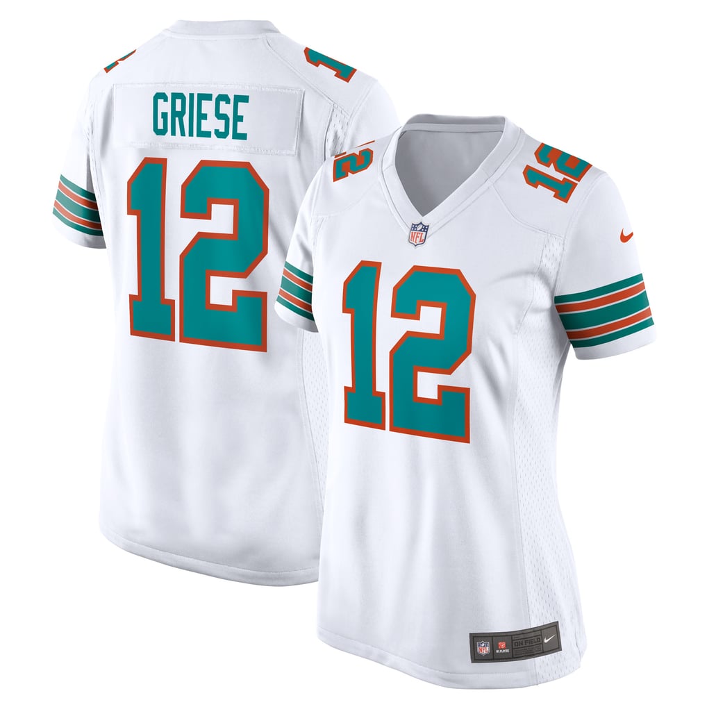 Women's Miami Dolphins Bob Griese White Retired Player Jersey