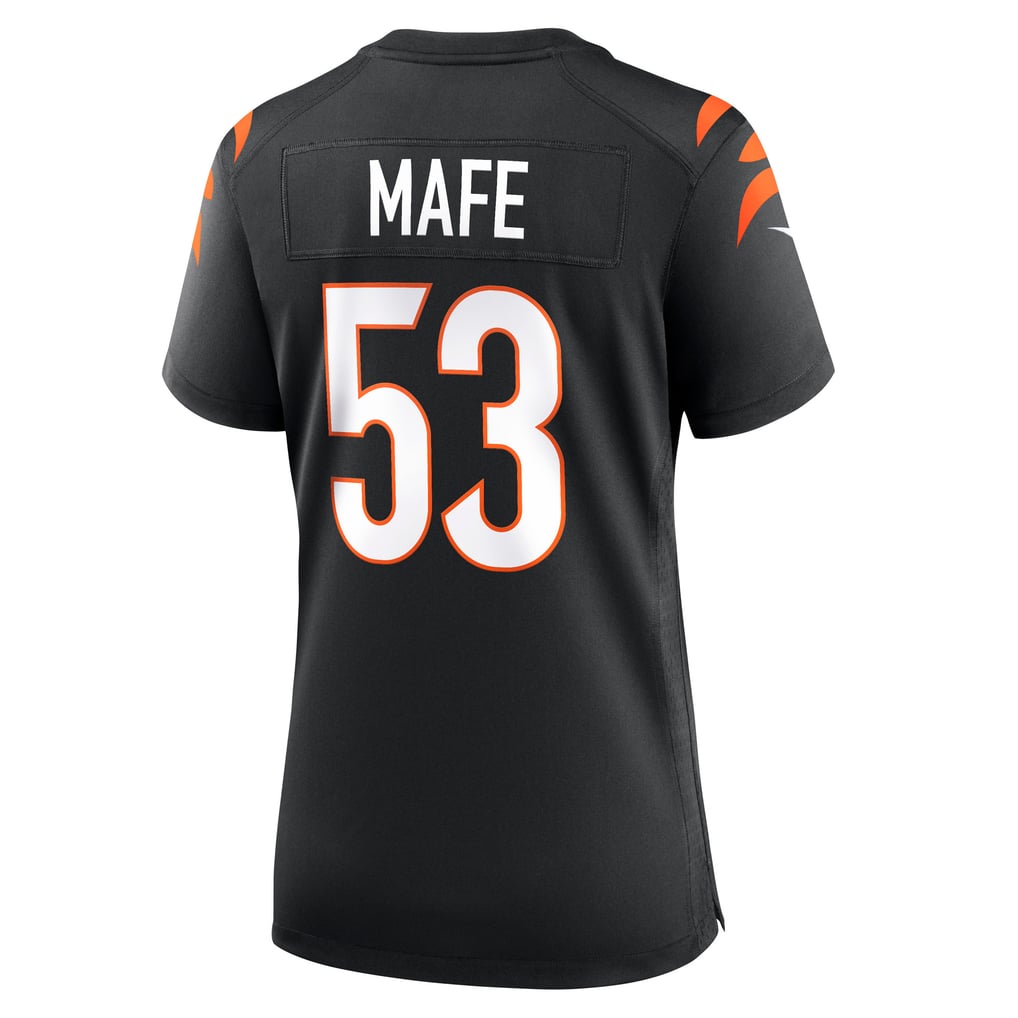 Women's Cincinnati Bengals Boye Mafe Black Team Game Jersey