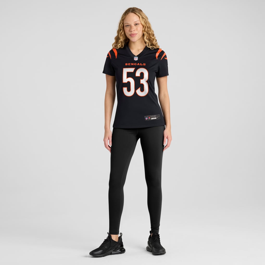 Women's Cincinnati Bengals Boye Mafe Black Team Game Jersey