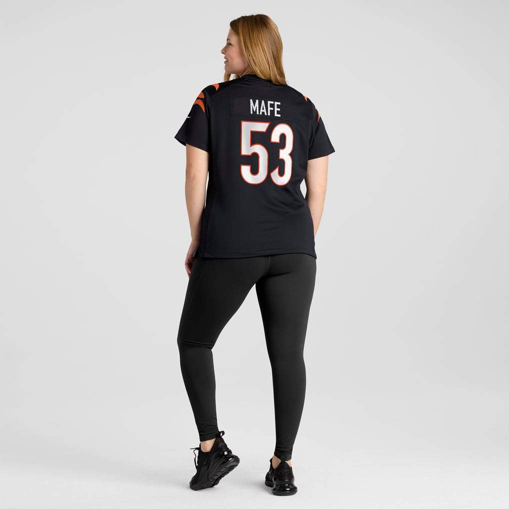 Women's Cincinnati Bengals Boye Mafe Black Team Game Jersey