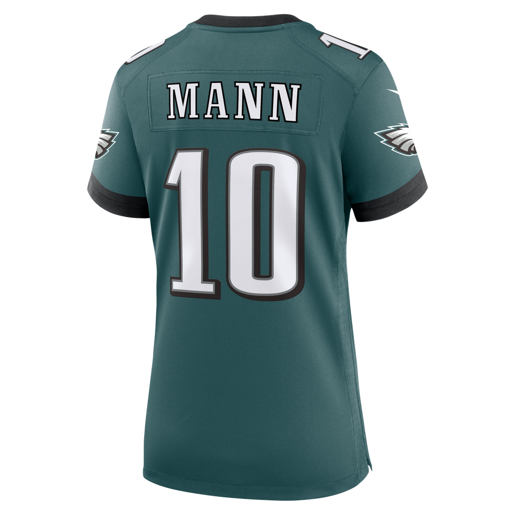 Women's Philadelphia Eagles Braden Mann Midnight Green Team Game Jersey