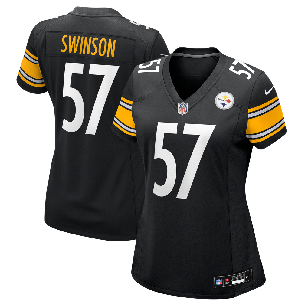 Women's Pittsburgh Steelers Bradyn Swinson Black Team Game Jersey
