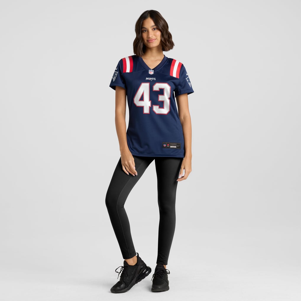 Women's New England Patriots Bradyn Swinson Navy Team Game Jersey