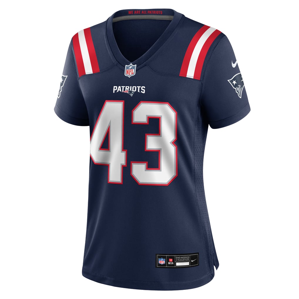 Women's New England Patriots Bradyn Swinson Navy Team Game Jersey