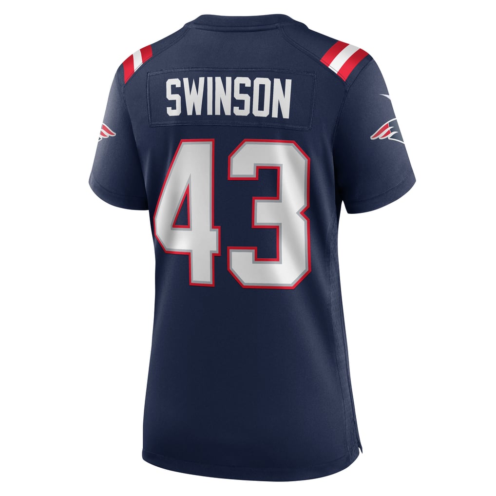 Women's New England Patriots Bradyn Swinson Navy Team Game Jersey