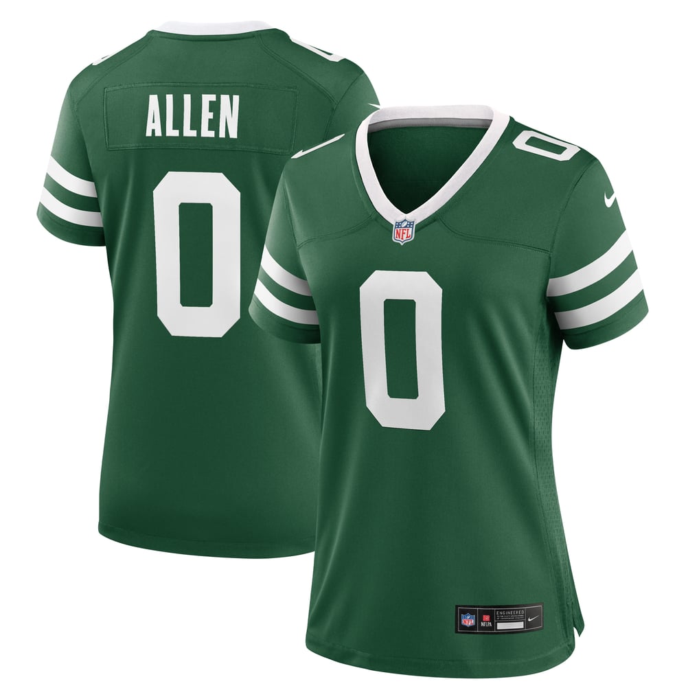 Women's New York Jets Braelon Allen Legacy Green Game Jersey