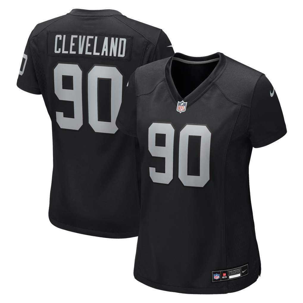 Women's Las Vegas Raiders Brandon Cleveland Black Team Game Jersey