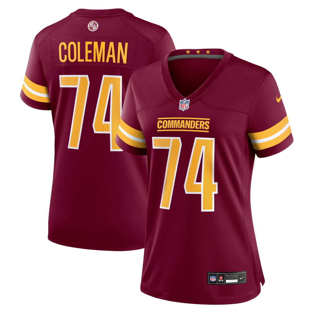 Women's Washington Commanders Brandon Coleman Burgundy Team Game Jersey
