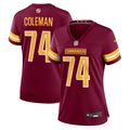 Women's Washington Commanders Brandon Coleman Burgundy Team Game Jersey