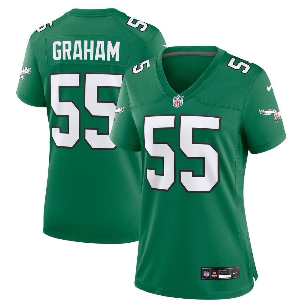 Women's Philadelphia Eagles Brandon Graham Kelly Green Alternate Game Jersey