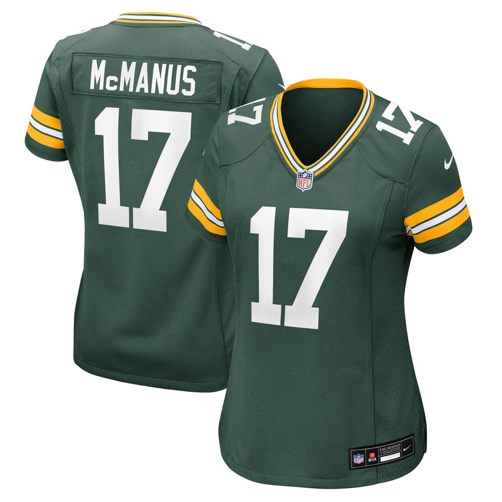 Women's Green Bay Packers Brandon McManus Green Team Game Jersey