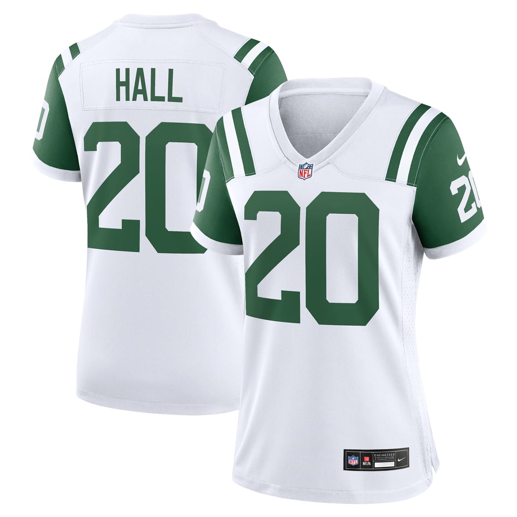 Women's New York Jets Breece Hall White Classic Alternate Game Jersey