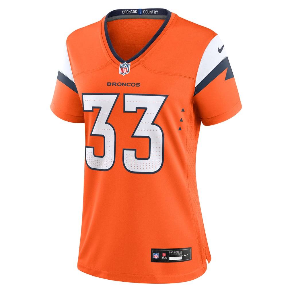 Women's Denver Broncos Brent Austin Orange Team Game Jersey
