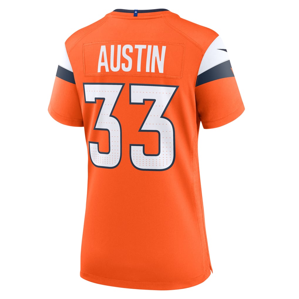 Women's Denver Broncos Brent Austin Orange Team Game Jersey