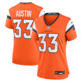 Women's Denver Broncos Brent Austin Orange Team Game Jersey