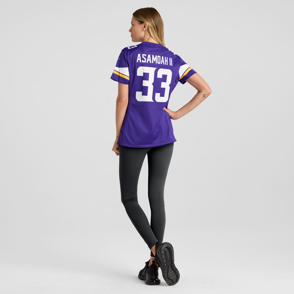 Women's Minnesota Vikings Brian Asamoah Purple Player Game Jersey