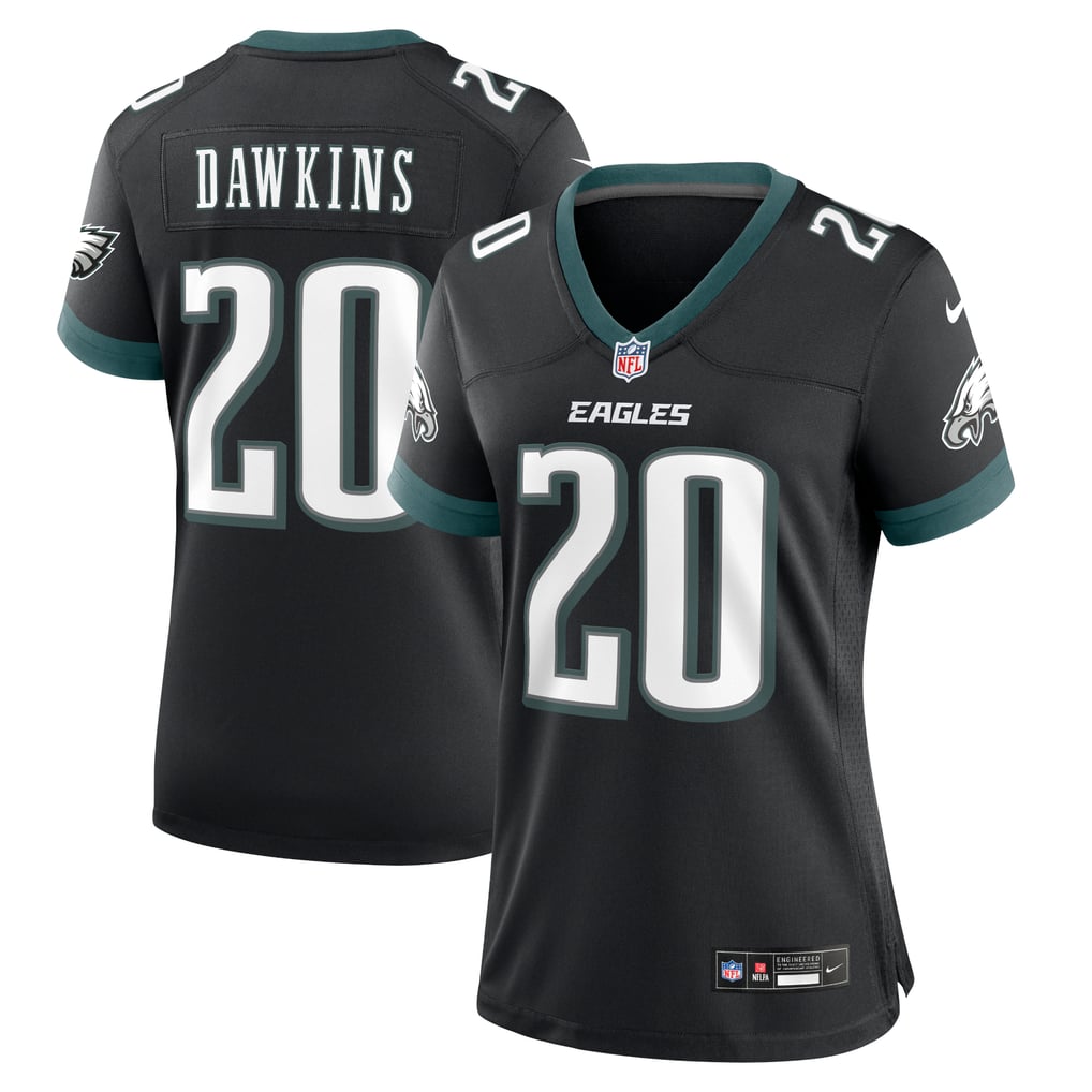 Women's Philadelphia Eagles Brian Dawkins Black Alternate Game Jersey