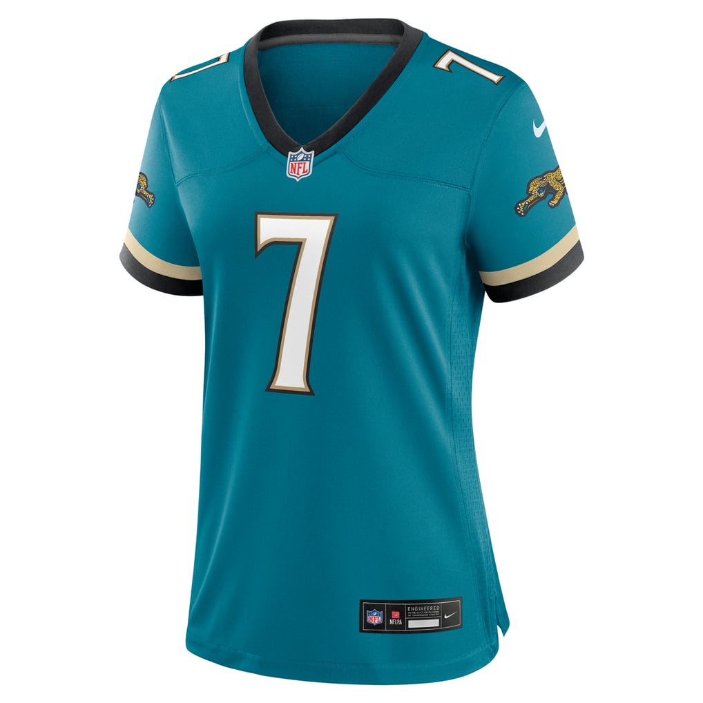 Women's Jacksonville Jaguars Brian Thomas Jr. Teal Prowler Throwback Game Jersey