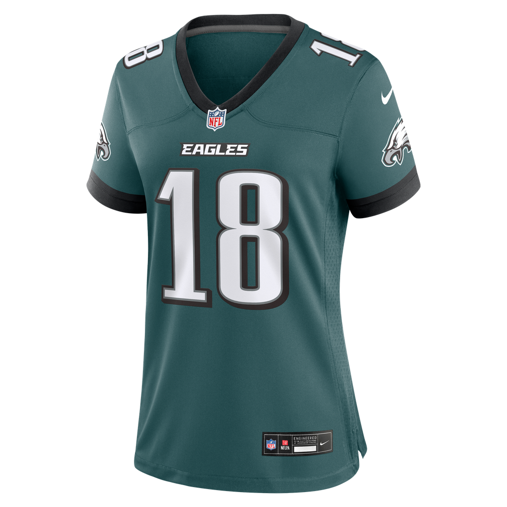 Women's Philadelphia Eagles Britain Covey Midnight Green Team Game Jersey