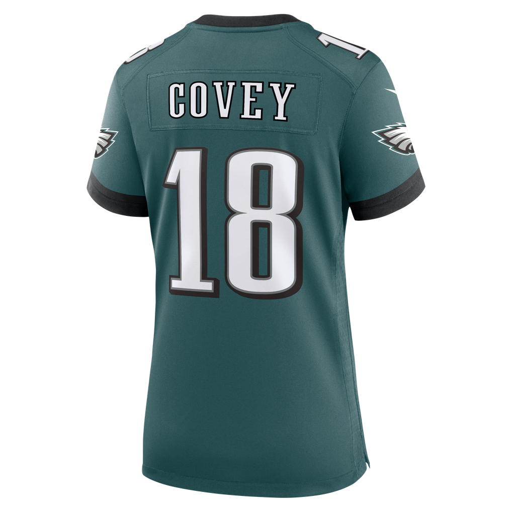 Women's Philadelphia Eagles Britain Covey Midnight Green Team Game Jersey