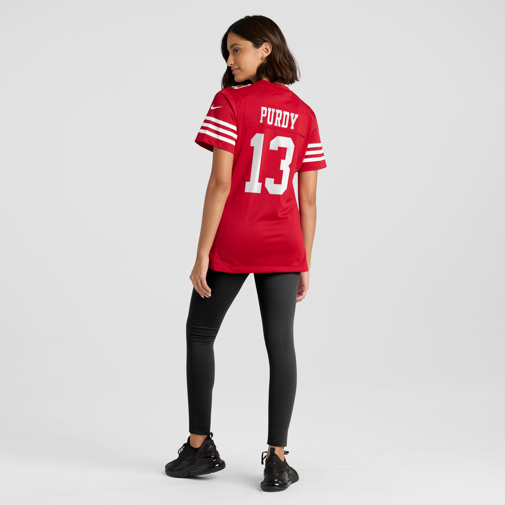 Women's San Francisco 49ers Brock Purdy Scarlet 80th Anniversary Game Jersey
