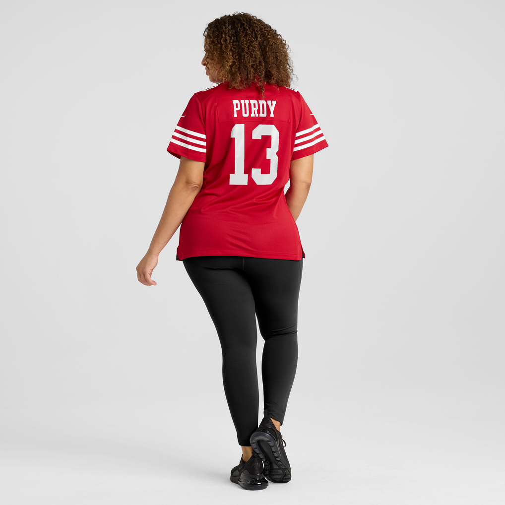 Women's San Francisco 49ers Brock Purdy Scarlet 80th Anniversary Game Jersey