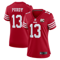 Women's San Francisco 49ers Brock Purdy Scarlet 80th Anniversary Game Jersey