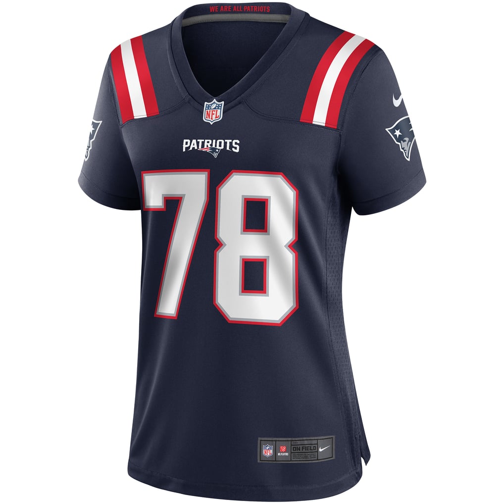 Women's New England Patriots Bruce Armstrong Navy Game Retired Player Jersey