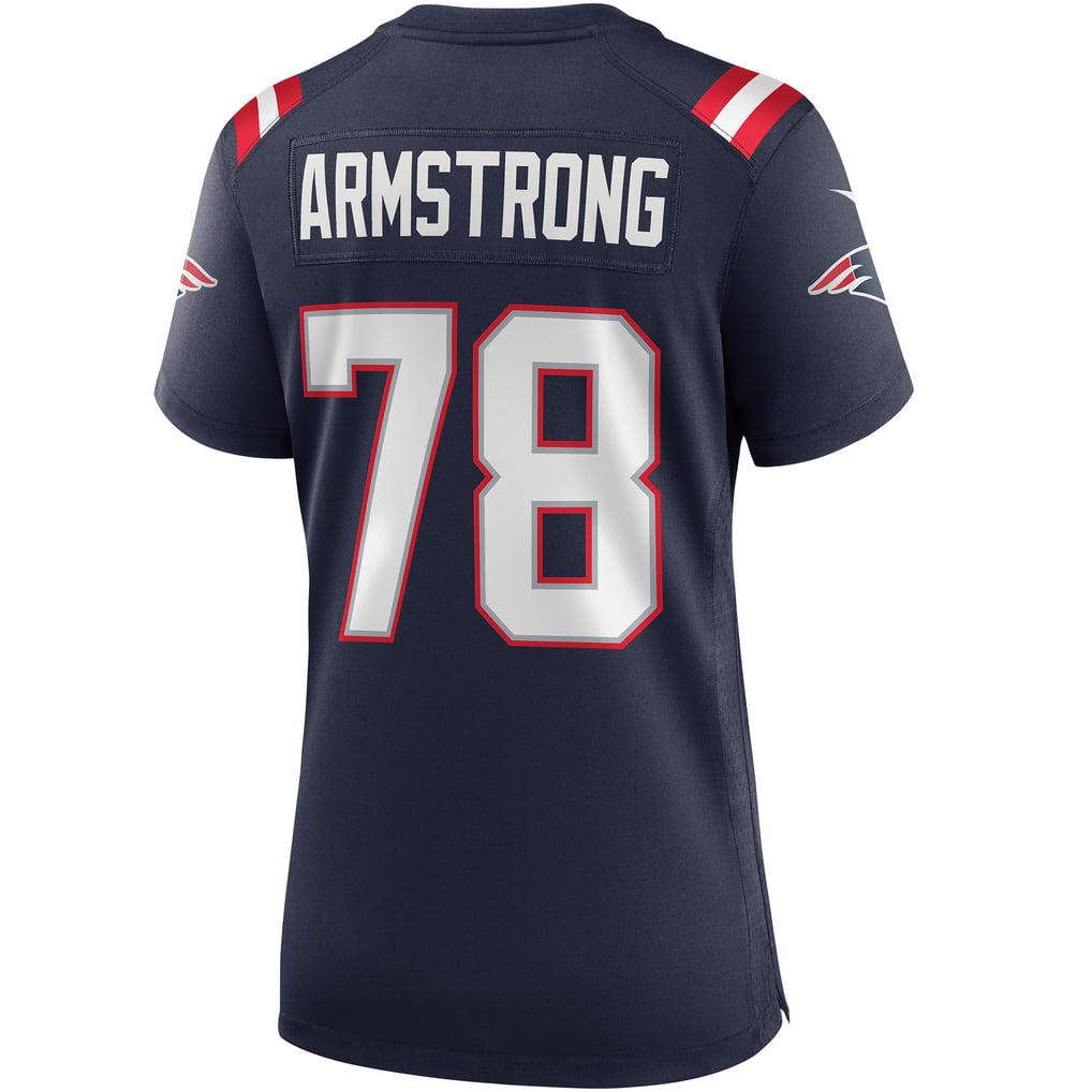 Women's New England Patriots Bruce Armstrong Navy Game Retired Player Jersey