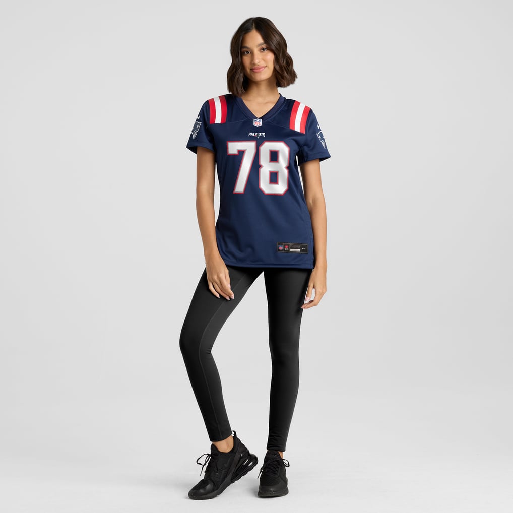 Women's New England Patriots Bruce Armstrong Navy Game Retired Player Jersey