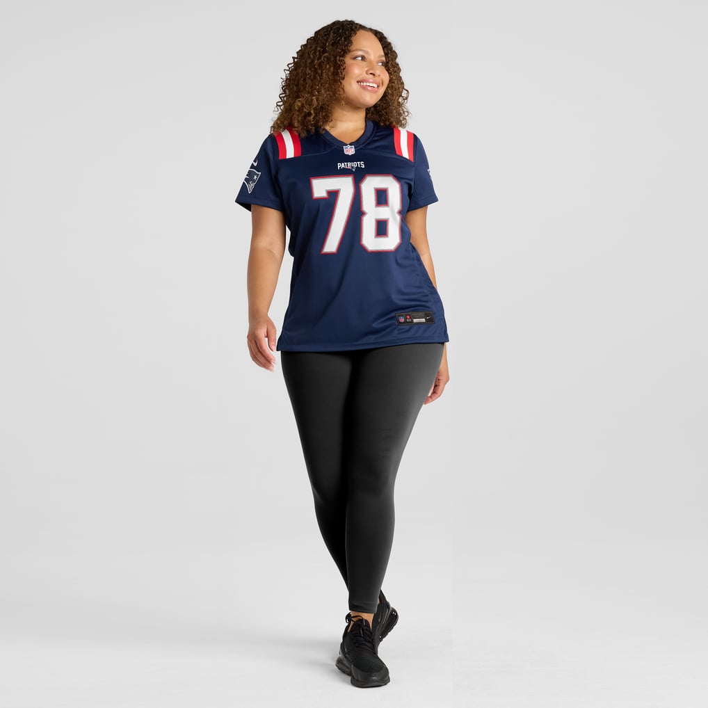 Women's New England Patriots Bruce Armstrong Navy Game Retired Player Jersey