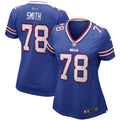Women's Buffalo Bills Bruce Smith Royal Game Retired Player Jersey