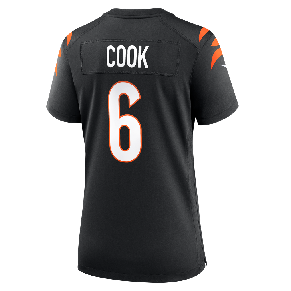 Women's Cincinnati Bengals Bryan Cook Black Team Game Jersey