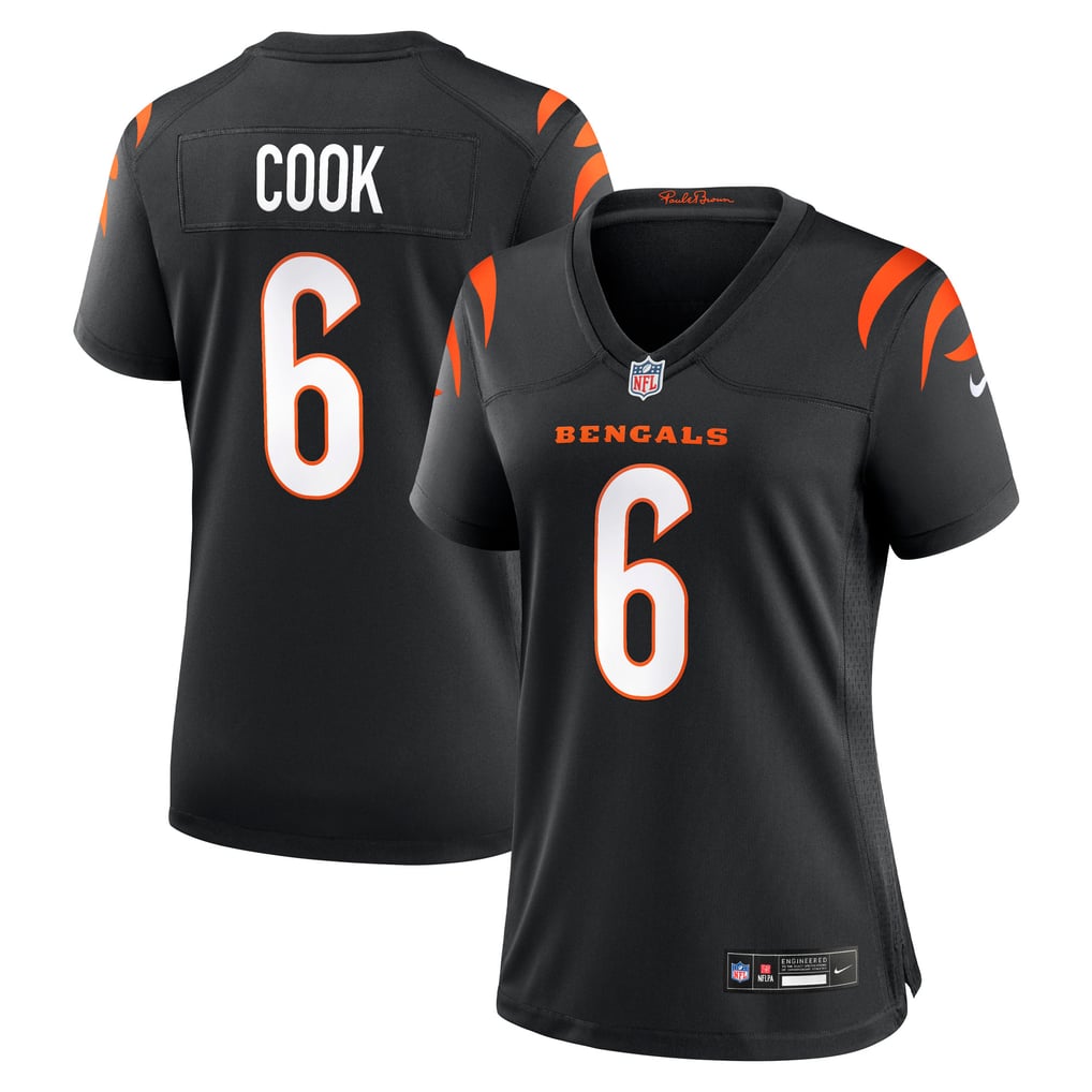 Women's Cincinnati Bengals Bryan Cook Black Team Game Jersey