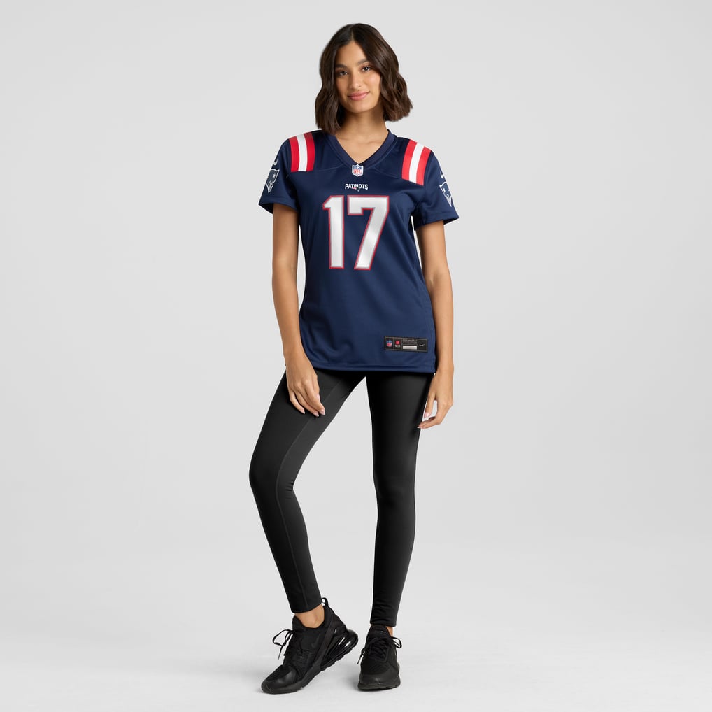 Women's New England Patriots Bryce Baringer Navy Game Jersey