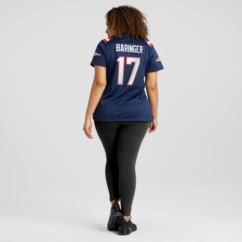 Women's New England Patriots Bryce Baringer Navy Game Jersey